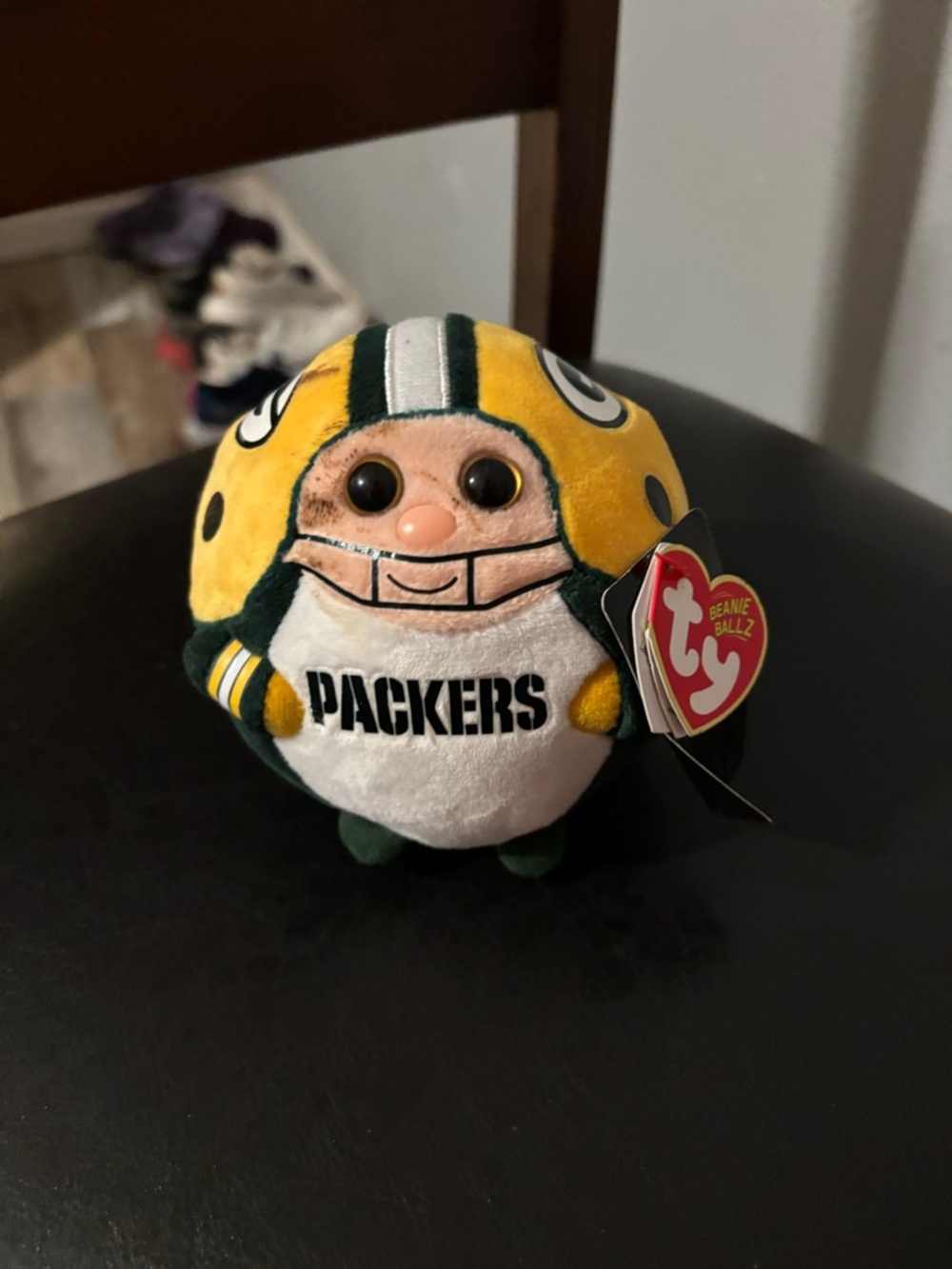 Ty Green Bay Packers Plush Beanie in Yellow and Green